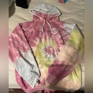 Tie dye Santa Cruz hoodie
